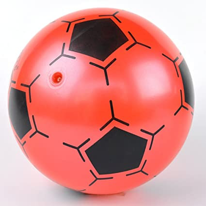 Soft Toy Balls Mini Inflatable Football Toys Multicolor Plastic Balls Children Outdoor Sports Toy,1 Pcs(Random Color)