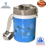 Kiam Steel Hot Tiffin Carrier/Lunch Pot 3 Bati Monalisa (10 HOURS SERVING TIME)