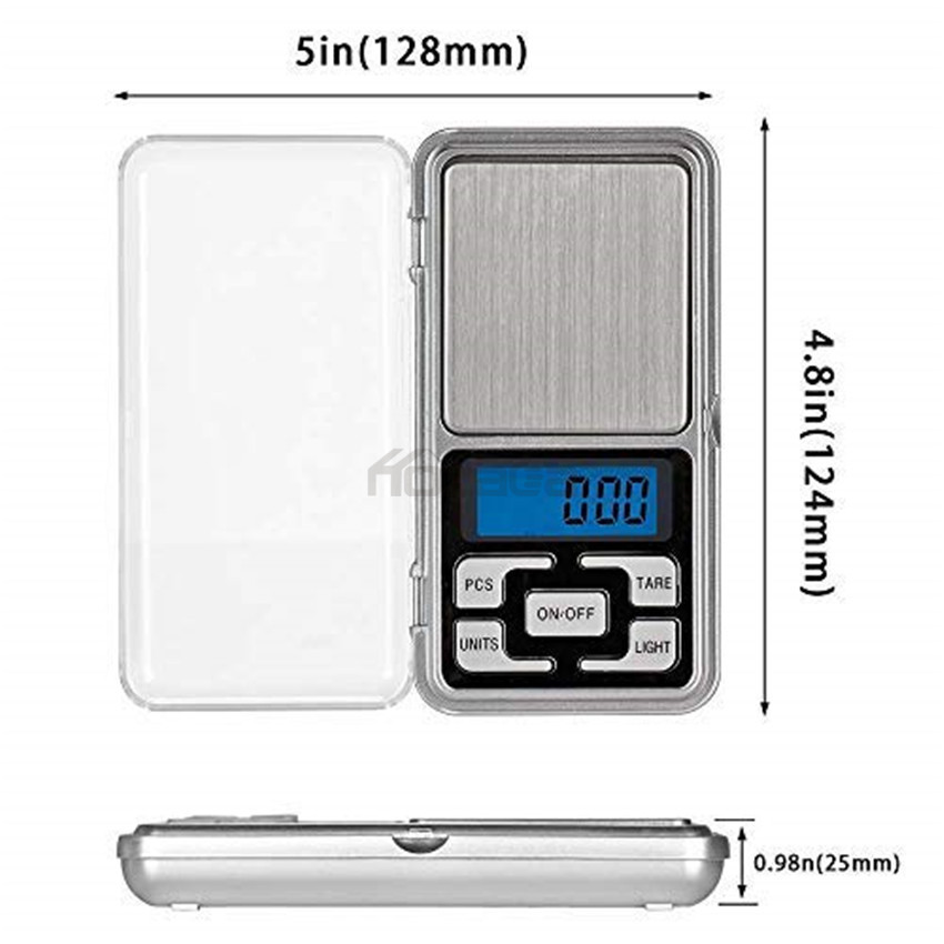 Hozada Digital Pocket Jewelry Scale 0.001oz/0.01g 500g