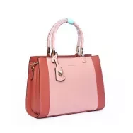 Latest Design Branded High Quality Artificial PU Leather Christina & Olk Fashionable Stylish Women & Girls Top Handle Handbag With Long Belt 2022