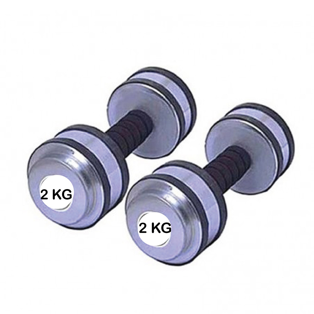 badgeDumbbell Silver PAIR - 2kg