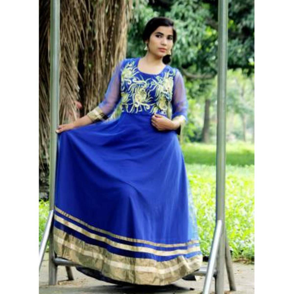 Women Girl stitched gown For Women by st fashion house