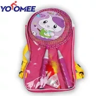 Yoomee 1 Set Kids Badminton Rackets Children Badminton Sports Training Equipments With Shuttlecock Ball Packing Backpack Bag