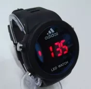 Rubber Strap Digital Watch For Kids-Black & Orange