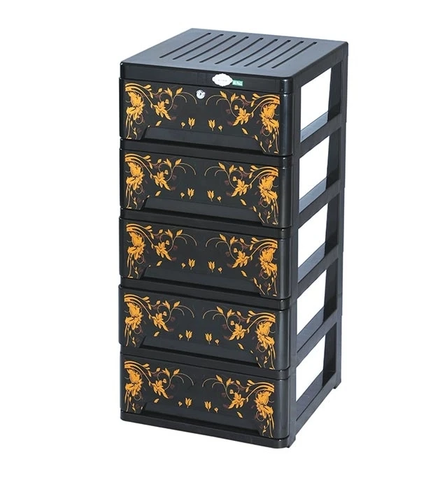 Amass Closet 5 Drawer Gold, Brand: RFL Houseware.