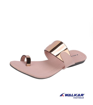 Walkar Ladies Sandal Golden