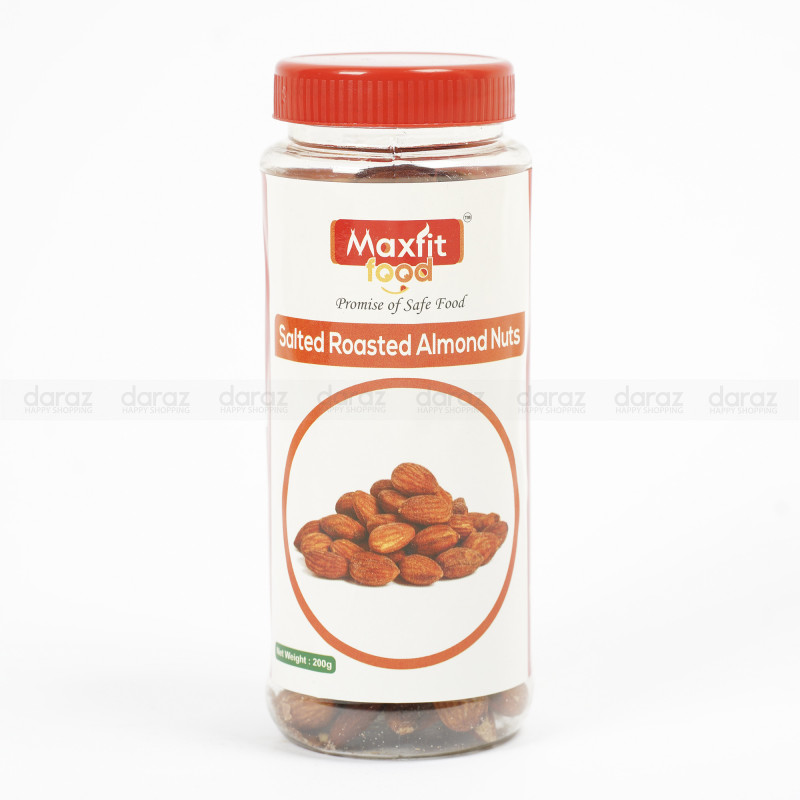 Maxfit Food Salted Roasted Almond Nuts 200gm