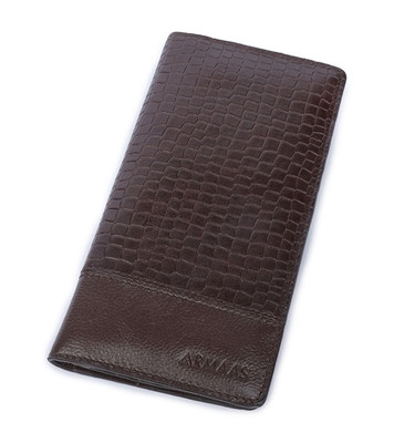 Armaas Leather Long Wallet Coffee