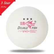 10pcs/set Double Fish V40+ 3 Stars Table Tennis Balls ABS Polymer