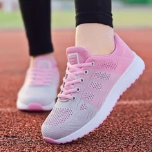 Women Casual Shoes Fashion Breathable Walking Mesh Flat Shoes Woman White Sneakers Women 2022 Tenis Feminino Female Shoes