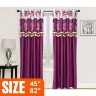 Hometextile chaina syenthatic curtain 3 pcs pakage