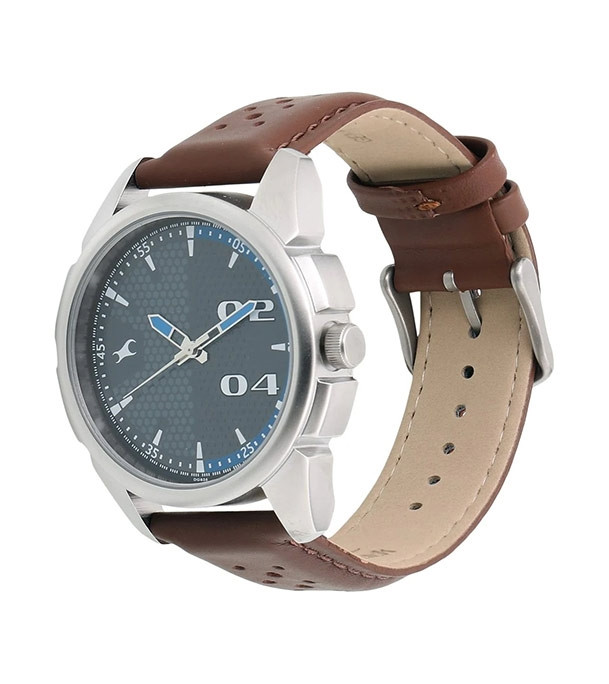 Fastrack Nn3124sl06 Loopholes Grey Dial Leather Strap Watch Brand: Fastrack