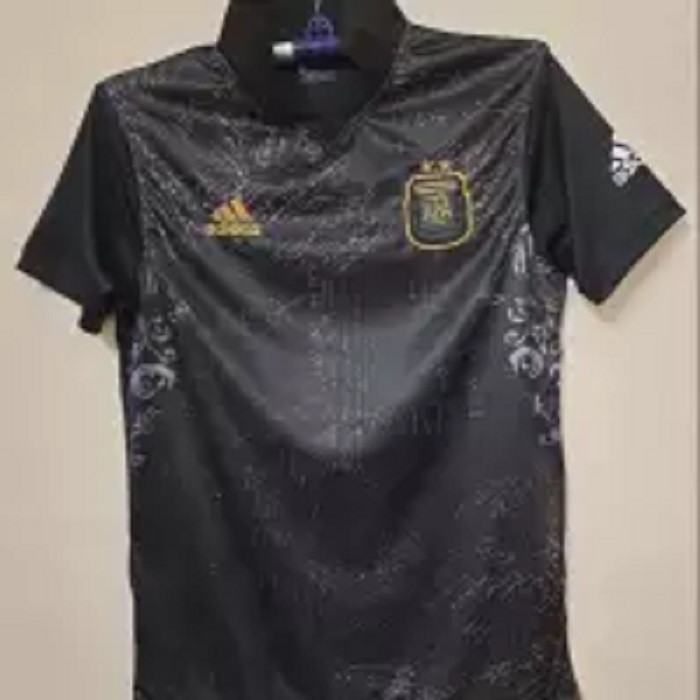 Argentina Commemorative(Embroidery) Edition Black Jersey World Cup Edition 2022