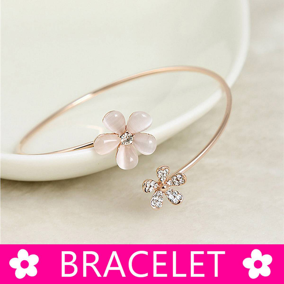 BF-01G Golden FLOWER Bracelet for Women