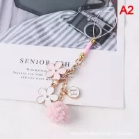 New Lovely Ribbon Flower Keychain For Men Women Bag Car Key Holder Keyring Gifts