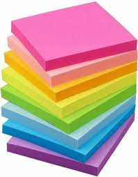 Sticky Notes 3x3" Post It Note Pad 5 Colors notepaper - 400 Sheets