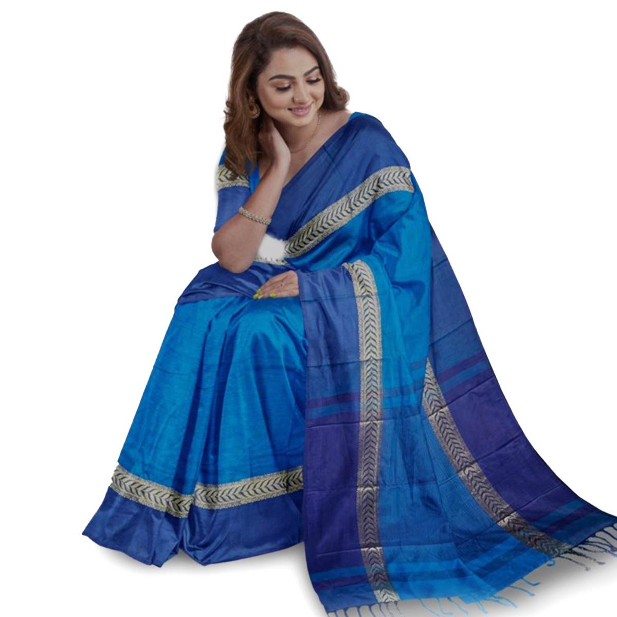 Exclusive Multicolor. Dhanshiri Cotton Saree for Women