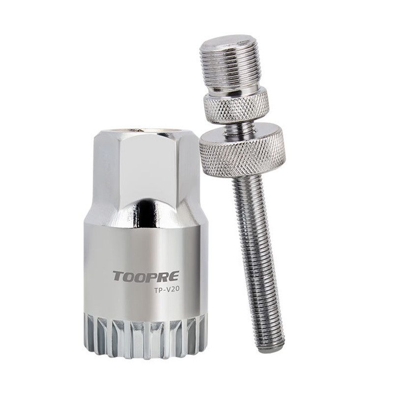 TOOPRE Bicycle Bottom Bracket Tool Bike Bottom Bracket Removal Tool Bike Square Hole Maintenance Installation No‑Drop Device