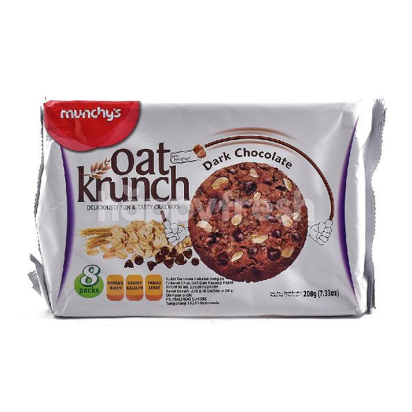 Munchy'S Oat Krunch Crackers - Dark Chocolate 208gm