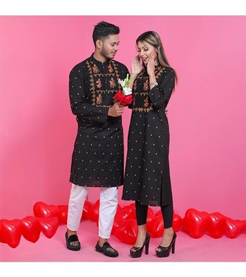 Men's & Women's Couple Panjabi & Kameez Combo