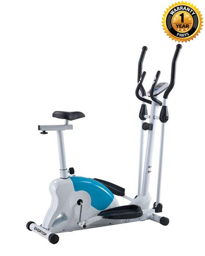 EFIT 350EA Magnetic Cross Trainer Exercise Bike – 40kg - White and Blue