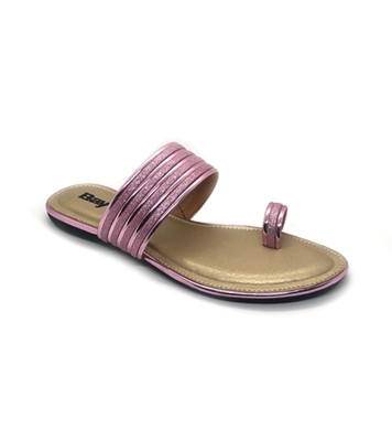 Bay Ladies Open Flat Sandal Pink