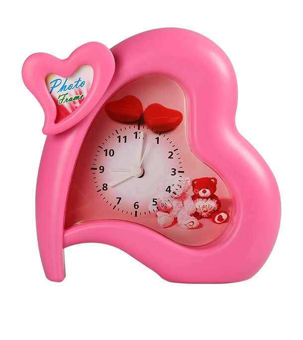 Heart Table Clock Pink Brand: Ajina