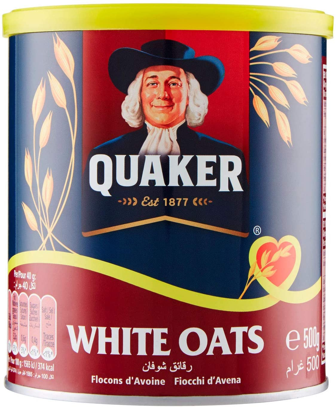 QUAKER_White Oats, 500g