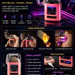 USB Rechargeable Dual Arc Electric Lighter (Windproof)
